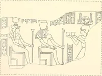 An illustration from Catalogue des monuments et inscriptions de l'Égypte antique / publié sous les auspices de S.A. Abbas II Helmi par la direction générale du Service des antiquités [de l'Égypte] ; par J. de Morgan, U. Bouriant, G. Legrain, G. Jéquier, A. Barsanti (1894)