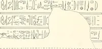 An illustration from Catalogue des monuments et inscriptions de l'Égypte antique / publié sous les auspices de S.A. Abbas II Helmi par la direction générale du Service des antiquités [de l'Égypte] ; par J. de Morgan, U. Bouriant, G. Legrain, G. Jéquier, A. Barsanti (1894)