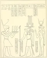 An illustration from Catalogue des monuments et inscriptions de l'Égypte antique / publié sous les auspices de S.A. Abbas II Helmi par la direction générale du Service des antiquités [de l'Égypte] ; par J. de Morgan, U. Bouriant, G. Legrain, G. Jéquier, A. Barsanti (1894)