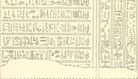 An illustration from Catalogue des monuments et inscriptions de l'Égypte antique / publié sous les auspices de S.A. Abbas II Helmi par la direction générale du Service des antiquités [de l'Égypte] ; par J. de Morgan, U. Bouriant, G. Legrain, G. Jéquier, A. Barsanti (1894)