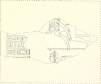 An illustration from Catalogue des monuments et inscriptions de l'Égypte antique / publié sous les auspices de S.A. Abbas II Helmi par la direction générale du Service des antiquités [de l'Égypte] ; par J. de Morgan, U. Bouriant, G. Legrain, G. Jéquier, A. Barsanti (1894)