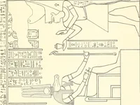 An illustration from Catalogue des monuments et inscriptions de l'Égypte antique / publié sous les auspices de S.A. Abbas II Helmi par la direction générale du Service des antiquités [de l'Égypte] ; par J. de Morgan, U. Bouriant, G. Legrain, G. Jéquier, A. Barsanti (1894)