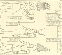 An illustration from Catalogue des monuments et inscriptions de l'Égypte antique / publié sous les auspices de S.A. Abbas II Helmi par la direction générale du Service des antiquités [de l'Égypte] ; par J. de Morgan, U. Bouriant, G. Legrain, G. Jéquier, A. Barsanti (1894)