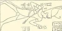 An illustration from Catalogue des monuments et inscriptions de l'Égypte antique / publié sous les auspices de S.A. Abbas II Helmi par la direction générale du Service des antiquités [de l'Égypte] ; par J. de Morgan, U. Bouriant, G. Legrain, G. Jéquier, A. Barsanti (1894)