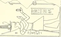 An illustration from Catalogue des monuments et inscriptions de l'Égypte antique / publié sous les auspices de S.A. Abbas II Helmi par la direction générale du Service des antiquités [de l'Égypte] ; par J. de Morgan, U. Bouriant, G. Legrain, G. Jéquier, A. Barsanti (1894)