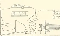 An illustration from Catalogue des monuments et inscriptions de l'Égypte antique / publié sous les auspices de S.A. Abbas II Helmi par la direction générale du Service des antiquités [de l'Égypte] ; par J. de Morgan, U. Bouriant, G. Legrain, G. Jéquier, A. Barsanti (1894)