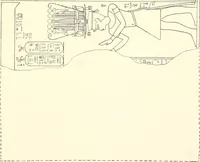 An illustration from Catalogue des monuments et inscriptions de l'Égypte antique / publié sous les auspices de S.A. Abbas II Helmi par la direction générale du Service des antiquités [de l'Égypte] ; par J. de Morgan, U. Bouriant, G. Legrain, G. Jéquier, A. Barsanti (1894)