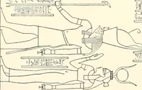 An illustration from Catalogue des monuments et inscriptions de l'Égypte antique / publié sous les auspices de S.A. Abbas II Helmi par la direction générale du Service des antiquités [de l'Égypte] ; par J. de Morgan, U. Bouriant, G. Legrain, G. Jéquier, A. Barsanti (1894)