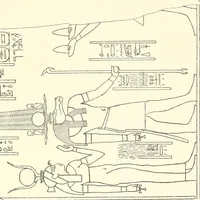 An illustration from Catalogue des monuments et inscriptions de l'Égypte antique / publié sous les auspices de S.A. Abbas II Helmi par la direction générale du Service des antiquités [de l'Égypte] ; par J. de Morgan, U. Bouriant, G. Legrain, G. Jéquier, A. Barsanti (1894)