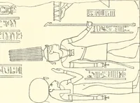 An illustration from Catalogue des monuments et inscriptions de l'Égypte antique / publié sous les auspices de S.A. Abbas II Helmi par la direction générale du Service des antiquités [de l'Égypte] ; par J. de Morgan, U. Bouriant, G. Legrain, G. Jéquier, A. Barsanti (1894)