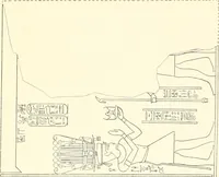 An illustration from Catalogue des monuments et inscriptions de l'Égypte antique / publié sous les auspices de S.A. Abbas II Helmi par la direction générale du Service des antiquités [de l'Égypte] ; par J. de Morgan, U. Bouriant, G. Legrain, G. Jéquier, A. Barsanti (1894)