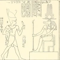 An illustration from Catalogue des monuments et inscriptions de l'Égypte antique / publié sous les auspices de S.A. Abbas II Helmi par la direction générale du Service des antiquités [de l'Égypte] ; par J. de Morgan, U. Bouriant, G. Legrain, G. Jéquier, A. Barsanti (1894)