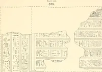 An illustration from Catalogue des monuments et inscriptions de l'Égypte antique / publié sous les auspices de S.A. Abbas II Helmi par la direction générale du Service des antiquités [de l'Égypte] ; par J. de Morgan, U. Bouriant, G. Legrain, G. Jéquier, A. Barsanti (1894)