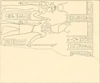 An illustration from Catalogue des monuments et inscriptions de l'Égypte antique / publié sous les auspices de S.A. Abbas II Helmi par la direction générale du Service des antiquités [de l'Égypte] ; par J. de Morgan, U. Bouriant, G. Legrain, G. Jéquier, A. Barsanti (1894)