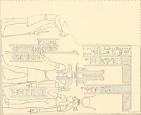 An illustration from Catalogue des monuments et inscriptions de l'Égypte antique / publié sous les auspices de S.A. Abbas II Helmi par la direction générale du Service des antiquités [de l'Égypte] ; par J. de Morgan, U. Bouriant, G. Legrain, G. Jéquier, A. Barsanti (1894)