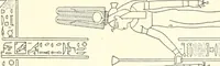 An illustration from Catalogue des monuments et inscriptions de l'Égypte antique / publié sous les auspices de S.A. Abbas II Helmi par la direction générale du Service des antiquités [de l'Égypte] ; par J. de Morgan, U. Bouriant, G. Legrain, G. Jéquier, A. Barsanti (1894)