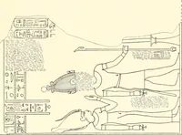 An illustration from Catalogue des monuments et inscriptions de l'Égypte antique / publié sous les auspices de S.A. Abbas II Helmi par la direction générale du Service des antiquités [de l'Égypte] ; par J. de Morgan, U. Bouriant, G. Legrain, G. Jéquier, A. Barsanti (1894)