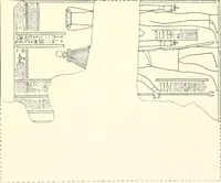 An illustration from Catalogue des monuments et inscriptions de l'Égypte antique / publié sous les auspices de S.A. Abbas II Helmi par la direction générale du Service des antiquités [de l'Égypte] ; par J. de Morgan, U. Bouriant, G. Legrain, G. Jéquier, A. Barsanti (1894)