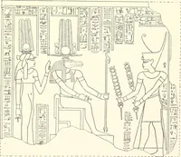 An illustration from Catalogue des monuments et inscriptions de l'Égypte antique / publié sous les auspices de S.A. Abbas II Helmi par la direction générale du Service des antiquités [de l'Égypte] ; par J. de Morgan, U. Bouriant, G. Legrain, G. Jéquier, A. Barsanti (1894)