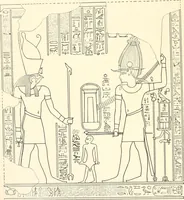 An illustration from Catalogue des monuments et inscriptions de l'Égypte antique / publié sous les auspices de S.A. Abbas II Helmi par la direction générale du Service des antiquités [de l'Égypte] ; par J. de Morgan, U. Bouriant, G. Legrain, G. Jéquier, A. Barsanti (1894)