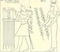 An illustration from Catalogue des monuments et inscriptions de l'Égypte antique / publié sous les auspices de S.A. Abbas II Helmi par la direction générale du Service des antiquités [de l'Égypte] ; par J. de Morgan, U. Bouriant, G. Legrain, G. Jéquier, A. Barsanti (1894)