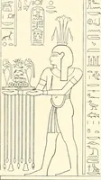 An illustration from Catalogue des monuments et inscriptions de l'Égypte antique / publié sous les auspices de S.A. Abbas II Helmi par la direction générale du Service des antiquités [de l'Égypte] ; par J. de Morgan, U. Bouriant, G. Legrain, G. Jéquier, A. Barsanti (1894)