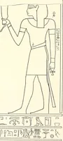 An illustration from Catalogue des monuments et inscriptions de l'Égypte antique / publié sous les auspices de S.A. Abbas II Helmi par la direction générale du Service des antiquités [de l'Égypte] ; par J. de Morgan, U. Bouriant, G. Legrain, G. Jéquier, A. Barsanti (1894)
