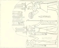 An illustration from Catalogue des monuments et inscriptions de l'Égypte antique / publié sous les auspices de S.A. Abbas II Helmi par la direction générale du Service des antiquités [de l'Égypte] ; par J. de Morgan, U. Bouriant, G. Legrain, G. Jéquier, A. Barsanti (1894)