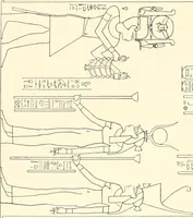 An illustration from Catalogue des monuments et inscriptions de l'Égypte antique / publié sous les auspices de S.A. Abbas II Helmi par la direction générale du Service des antiquités [de l'Égypte] ; par J. de Morgan, U. Bouriant, G. Legrain, G. Jéquier, A. Barsanti (1894)
