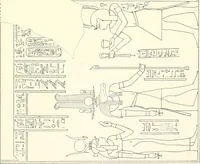 An illustration from Catalogue des monuments et inscriptions de l'Égypte antique / publié sous les auspices de S.A. Abbas II Helmi par la direction générale du Service des antiquités [de l'Égypte] ; par J. de Morgan, U. Bouriant, G. Legrain, G. Jéquier, A. Barsanti (1894)