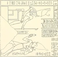 An illustration from Catalogue des monuments et inscriptions de l'Égypte antique / publié sous les auspices de S.A. Abbas II Helmi par la direction générale du Service des antiquités [de l'Égypte] ; par J. de Morgan, U. Bouriant, G. Legrain, G. Jéquier, A. Barsanti (1894)