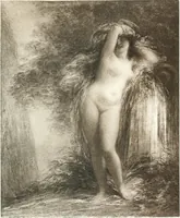 Picture 11 of 40 from Catalogue des tableaux modernes, aquarelles, pastels, dessins, sculptures, objets d'art, composant la collection de m. Arsène Alexandre et dont la vente aura lieu à Paris, Galerie Georges Petit ... les ... 18 et ... 19 mai 1903 .. (1903), leaf 36
