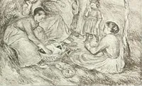 An illustration from Catalogue des tableaux modernes, aquarelles, pastels, dessins, sculptures, objets d'art, composant la collection de m. Arsène Alexandre et dont la vente aura lieu à Paris, Galerie Georges Petit ... les ... 18 et ... 19 mai 1903 .. (1903)