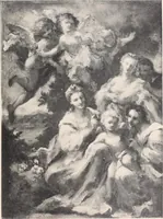 An illustration from Catalogue des tableaux anciens et modernes : par Juan de Arellano, Goya, Van Goyen ... : dessins anciens et aquarelles modernes ... : le tout dépendant de l'imporante collection de M. D.-- de G.-- (1896)