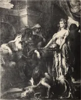 An illustration from Catalogue des tableaux anciens et modernes : par Juan de Arellano, Goya, Van Goyen ... : dessins anciens et aquarelles modernes ... : le tout dépendant de l'imporante collection de M. D.-- de G.-- (1896)
