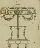 An illustration from Catalogue des vases, colonnes, tables de marbres rares, figures de bronze ... & autres effets importants qui composent le cabinet de feu M. le duc d'Aumont (1782)