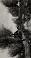An illustration from Catalogue de tableaux modernes de premier ordre, pastels, aquarelles, dessins : œuvres importantes de: Besnard, Bonvin, Carriere, Cazin, Corot, Daubigny, Daumier, Degas, Diaz, Forain, Harpignies, Lebourg, Meissonier, Millet, Monet, Puvis de Chavannes, Théodore Rousseau, Renoir, Sisley, etc.; sculptures par Barye, Carriés, Dalou, Gémito, Rodin (1897)