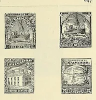 An illustration from A catalogue for advanced collectors of postage stamps, stamped envelopes and wrappers; (1890)