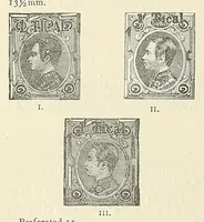 An illustration from A catalogue for advanced collectors of postage stamps, stamped envelopes and wrappers; (1890)
