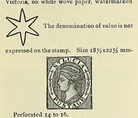 An illustration from A catalogue for advanced collectors of postage stamps, stamped envelopes and wrappers; (1890)