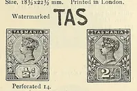 An illustration from A catalogue for advanced collectors of postage stamps, stamped envelopes and wrappers; (1890)
