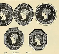 An illustration from A catalogue for advanced collectors of postage stamps, stamped envelopes and wrappers; (1890)