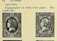 An illustration from A catalogue for advanced collectors of postage stamps, stamped envelopes and wrappers; (1890)