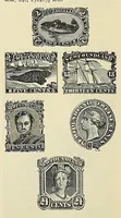 An illustration from A catalogue for advanced collectors of postage stamps, stamped envelopes and wrappers; (1890)