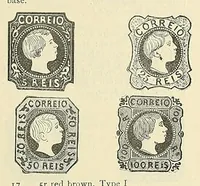 An illustration from A catalogue for advanced collectors of postage stamps, stamped envelopes and wrappers; (1890)