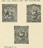 An illustration from A catalogue for advanced collectors of postage stamps, stamped envelopes and wrappers; (1890)