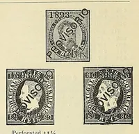 An illustration from A catalogue for advanced collectors of postage stamps, stamped envelopes and wrappers; (1890)