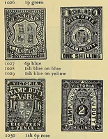 An illustration from A catalogue for advanced collectors of postage stamps, stamped envelopes and wrappers; (1890)