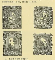 An illustration from A catalogue for advanced collectors of postage stamps, stamped envelopes and wrappers; (1890)