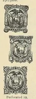 An illustration from A catalogue for advanced collectors of postage stamps, stamped envelopes and wrappers; (1890)